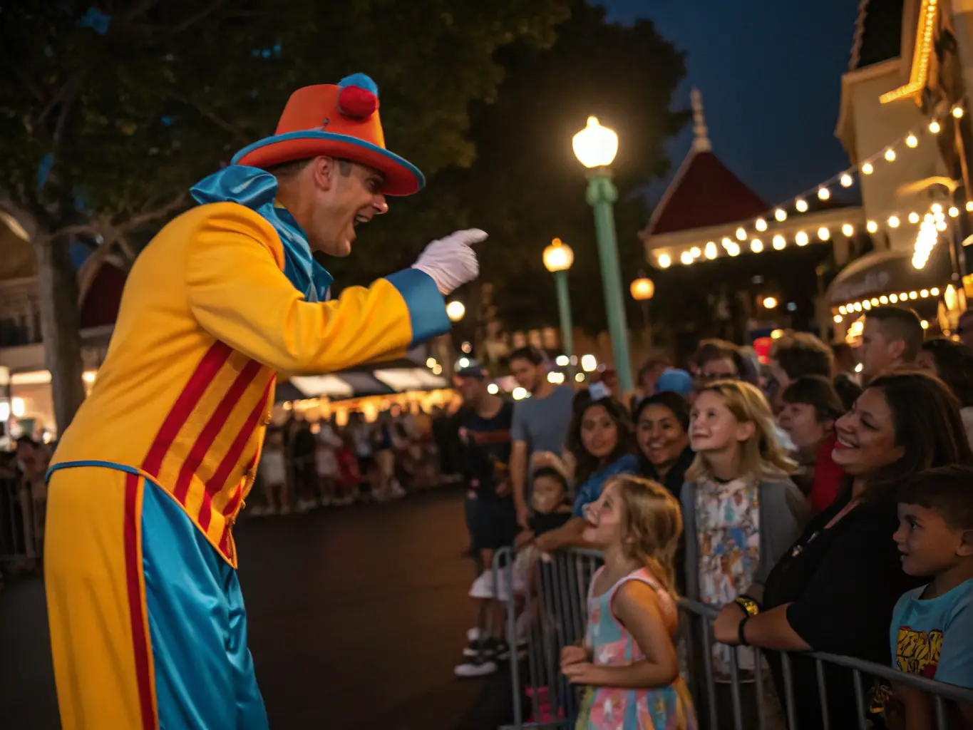A photograph of LES SOLDATS DU ROY engaging with the local community during a festive event, showcasing their commitment to cultural heritage and community engagement.